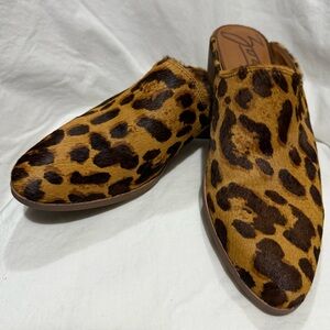 Zodiac calf hair mules